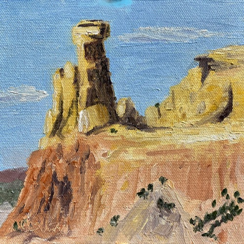 Chimney Rock

6" x 6" - Oil on Cotton
Available